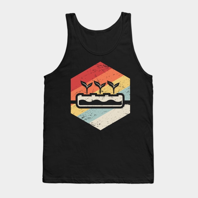 Retro Hydroponics Farming Farmer Tank Top by MeatMan